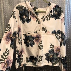 Floral windbreaker